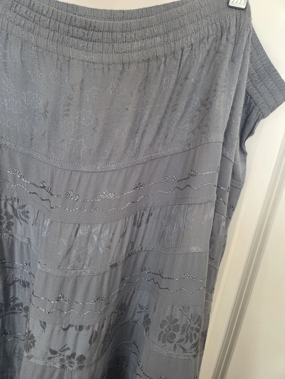 Coldwater Creek Boho Tiered Blue Maxiskirt Sz 1X Preloved - Picture 9 of 10